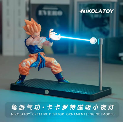 Rechargeable Dragon Ball Gogeta Lamp – Son Goku Kakarotto Kamehameha Wave Magnetic Anime Light