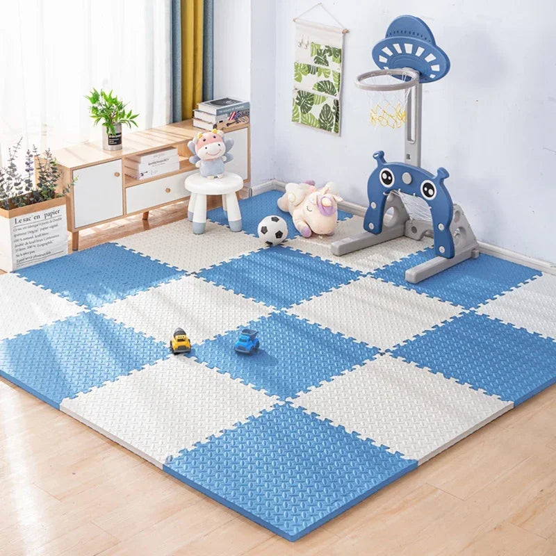Pink Interlocking Foam Play Mat – Puzzle Floor Tiles for Baby Crawling, Exercise & Safe Play Area, 8/16Pcs Soft Non-Slip Kids Carpet