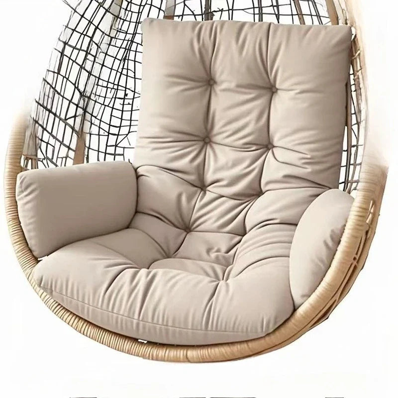 Egg-Shaped Hammock Rocking Chair Cushion – Cozy Garden & Living Room Seat Pad (Without Hanging Basket)