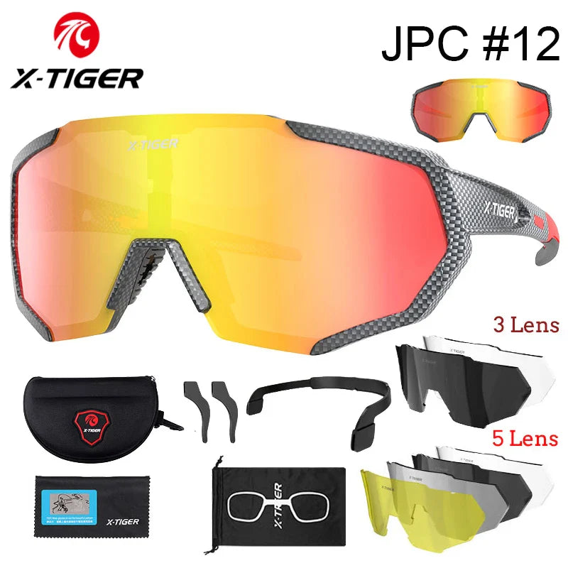 X-TIGER Polarized Cycling Glasses — Photochromic MTB & Road Bike Sunglasses for Sports