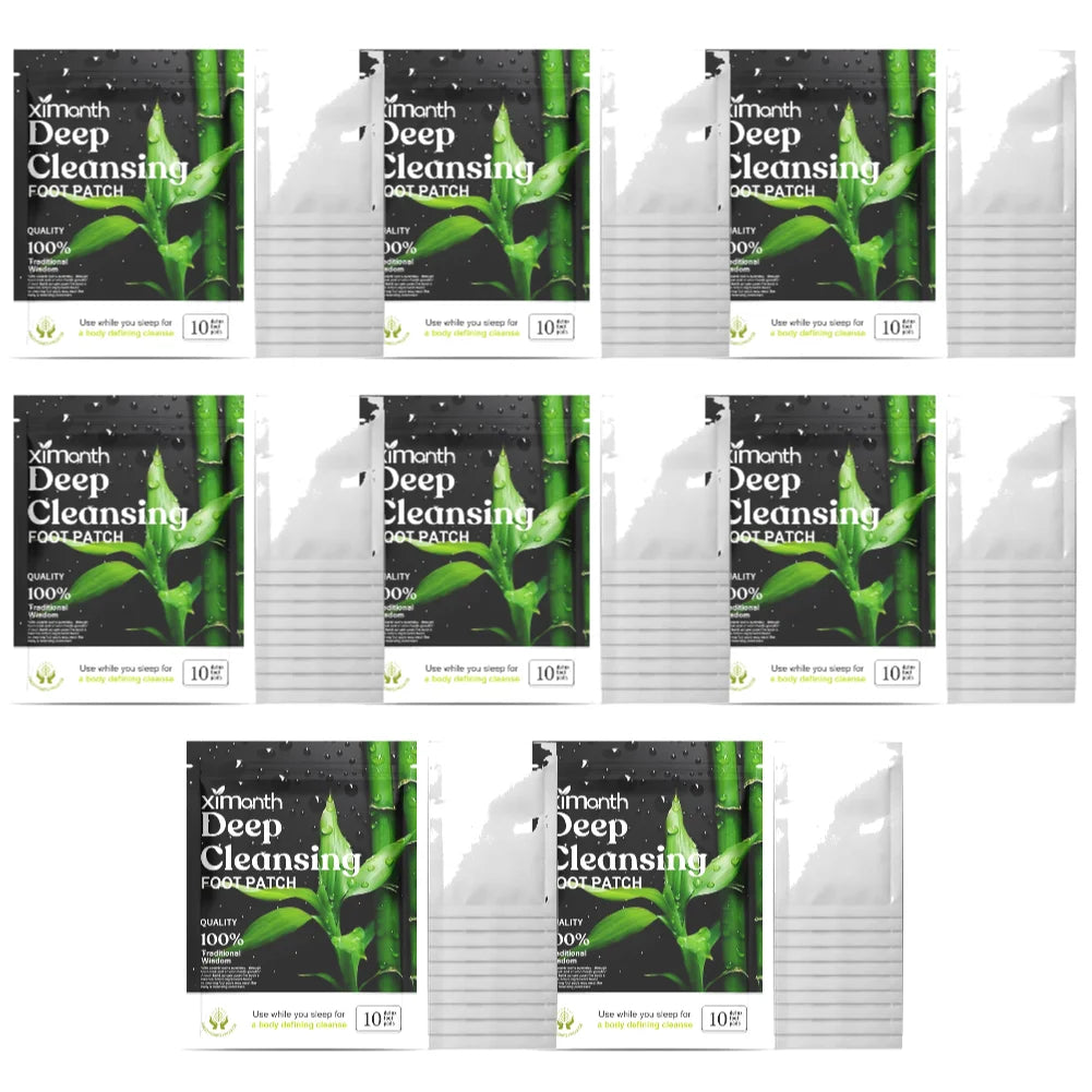 10PCS Herbal Detox Foot Patches – Deep Sleep & Stress Relief | Natural Foot Care Stickers for Body Detox & Relaxation
