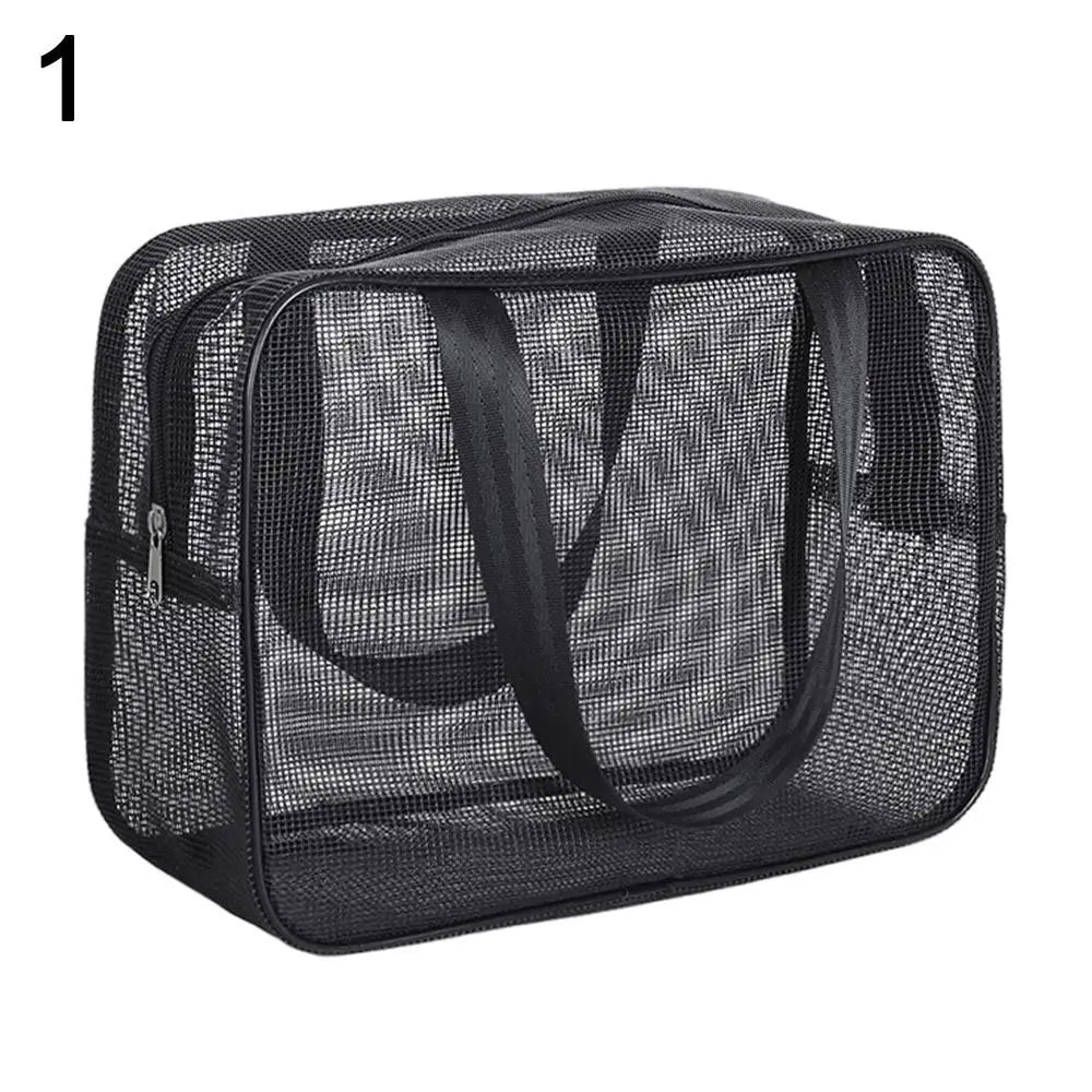 New Mesh Bathing Bag – Portable Shower Toiletry Pouch for Travel Makeup Storage & Bath Essentials