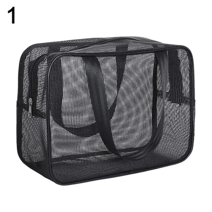 New Mesh Bathing Bag – Portable Shower Toiletry Pouch for Travel Makeup Storage & Bath Essentials