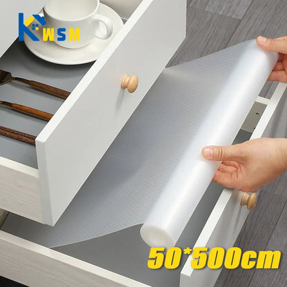 Multipurpose Reusable Drawer Liners - Dustproof, Washable, Non-slip Placemats for Kitchen Cabinets, Refrigerator, and Shelves
