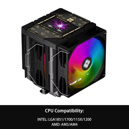 Thermalright Peerless Assassin 120 ARGB CPU Air Cooler – High Performance Dual Tower Cooler for Intel LGA1851/1700/1200/115X & AMD AM4/AM5 Black Edition