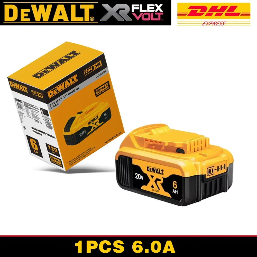 100% Original DEWALT 20V Battery – Compatible with DCB606, DCB205, DCB206, DCBGene, DCB200 MAX, 6AH & 9AH