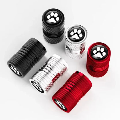 4 Pcs Crown Dice Car Wheel Tire Valve Caps - Universal Tyre Rim Stem Covers | Air Dust & Waterproof | Bling Accessories for Car & Motorcycle