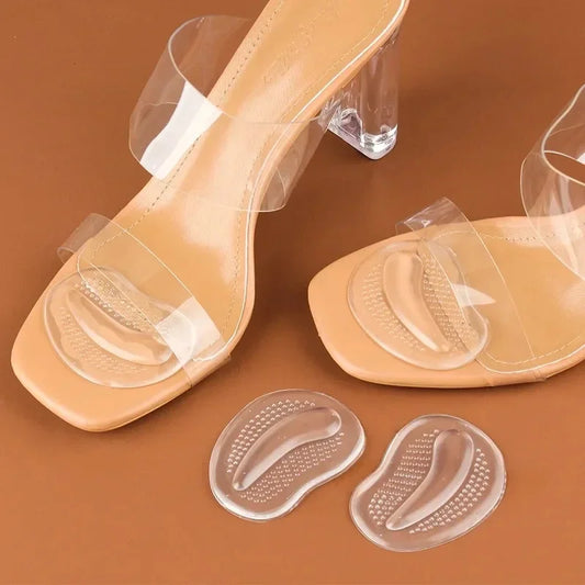 New Forefoot Pads for Sandals & High Heels – Silicone GEL Invisible Half-Size, Non-Slip Self-Adhesive Pads