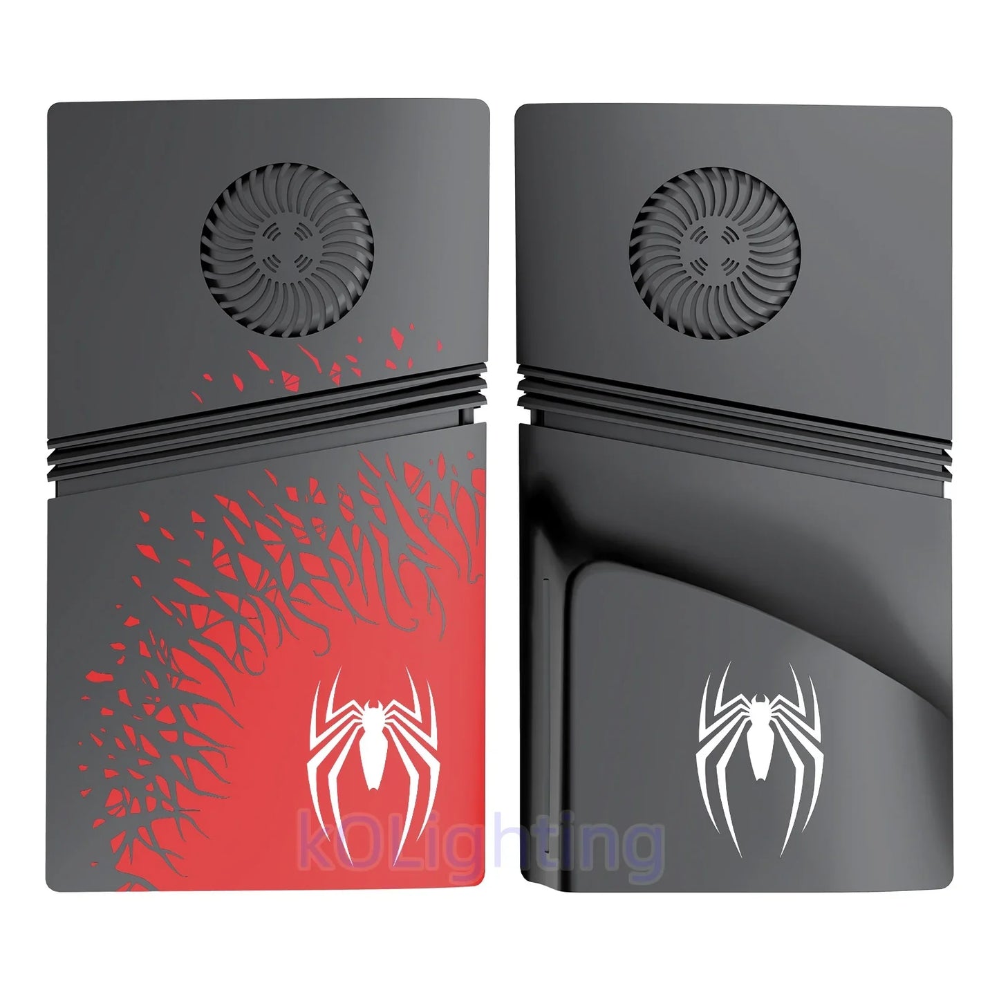 High-Strength ABS Cooling Vent Faceplate – Matte Replacement Shell for PS5 Pro Disc Console