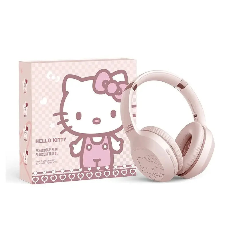 Hello Kitty & Kuromi S05 Wireless Bluetooth Headset — Kawaii Cartoon Character Headphones for Students, New Style
