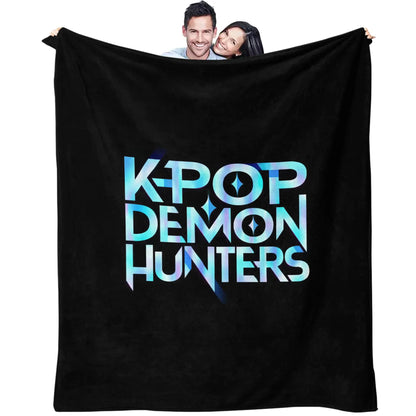 K-Pop Demon Hunters Flannel Blanket – 31 Styles Anime Throw for Home, Travel & Camping Fan Gift