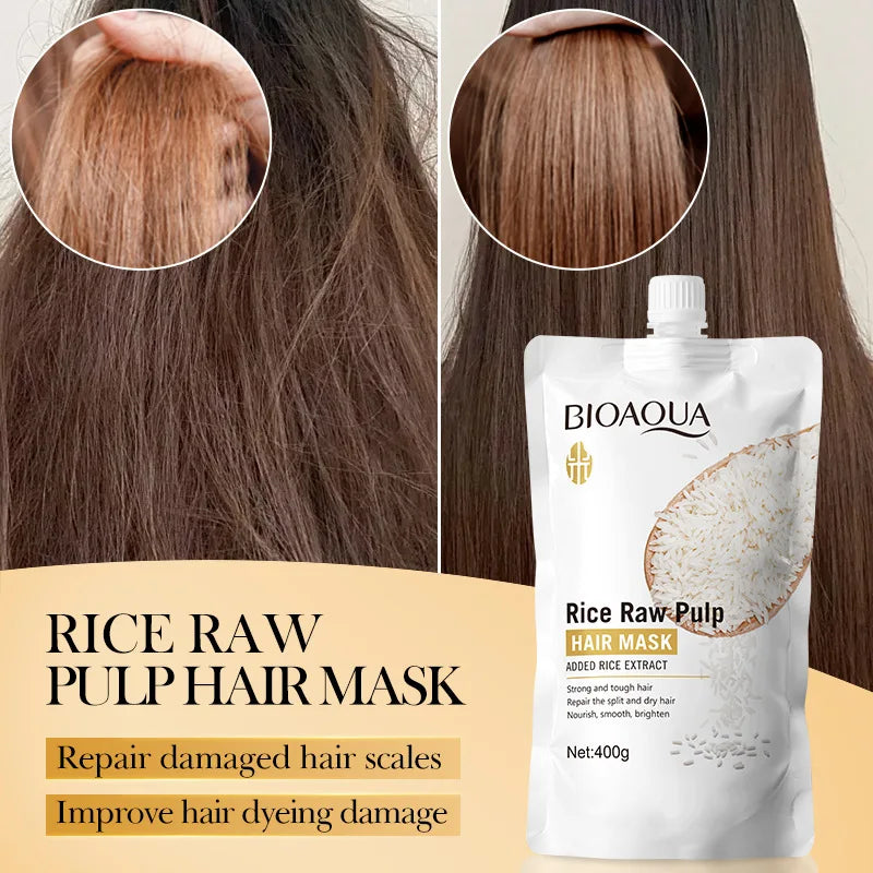 Keratin Hair Mask - 5-Second Repair Treatment for Damaged, Frizzy, Soft & Shiny Hair