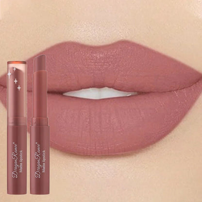 Nude Matte Waterproof Lipstick – Long-Lasting Velvet Red Lipsticks for Women, Non-Fading Lip Makeup