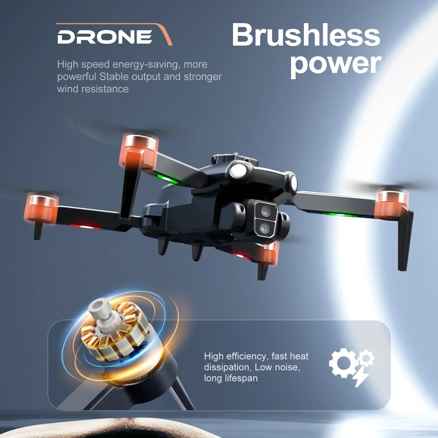 New S119 Mini Drone – 8K Dual Camera, 5G WIFI, Smart Obstacle Avoidance, FPV, Brushless Motor RC Quadcopter