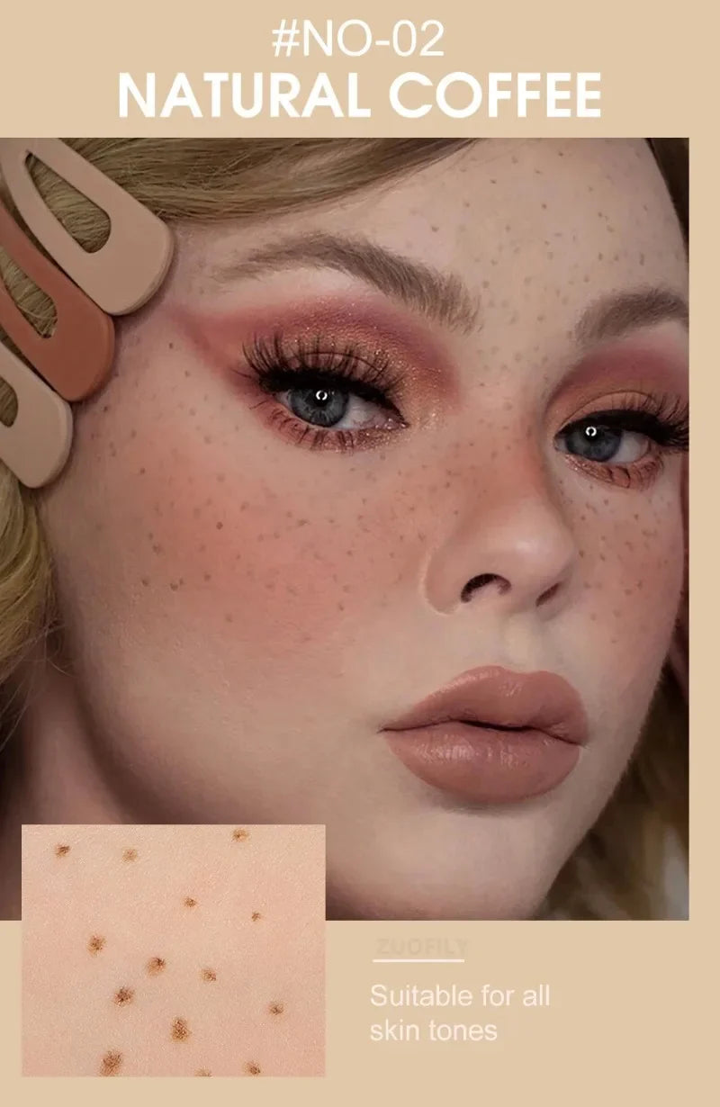 Face Fake Freckles Pen – Natural Waterproof Lifelike Dot Spot Makeup Tool for Long-Lasting Look