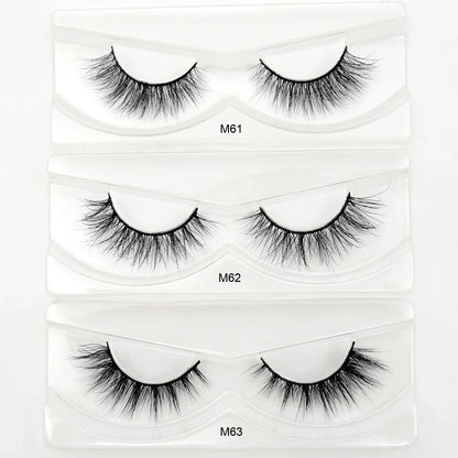 Visofree 3D Mink Eyelashes – 30/40/100 Pairs Handmade Full Strip Lashes with Tray, Cruelty-Free False Lashes for Makeup