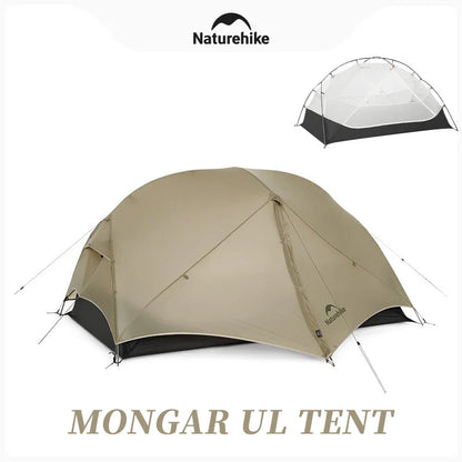 Naturehike Mongar UL Hiking Tent – 1-2 Person Ultralight Waterproof 15D Nylon Backpacking Tent