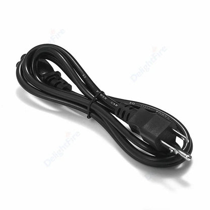 US Plug Power Cord – 3 Pin Prong C5 Cloverleaf Cable, 1.2m/4ft for AC Adapters, Laptop & Notebook