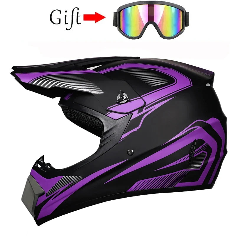 Children's Motorcycle Helmet - Off-Road Motocross Bike Helmet for Downhill & Cycling