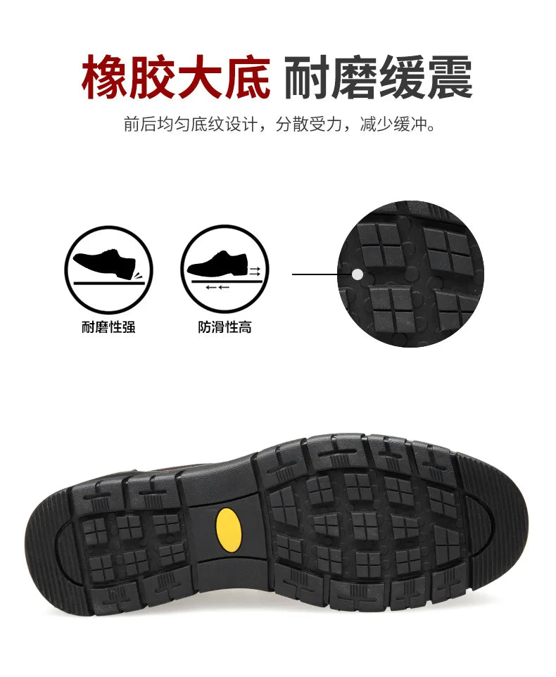 Genuine Leather Handmade Men's Shoes – Casual Loafers, Breathable Slip-On Walking Sneakers for Outdoor Wear