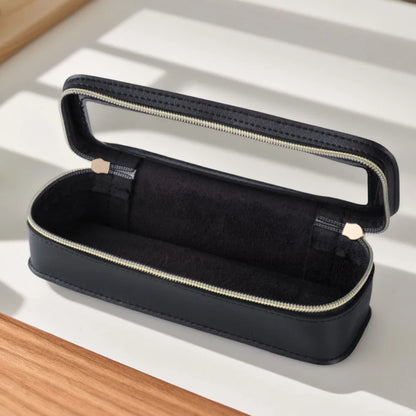 Women’s PU Transparent Makeup Brush Bag – Dual Zipper Travel Cosmetic Brush Holder Case