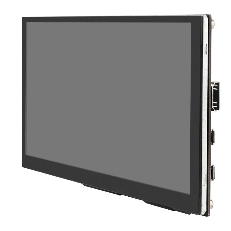 7 Inch Portable IPS Touch Screen Display – 1024x600 Monitor with Optional Speakers for Raspberry Pi 5/4B/3B+, Laptop, PC