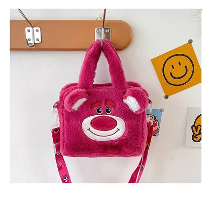 Sanrio Kawaii Plush Bag – Kuromi, Cinnamoroll & My Melody Cosmetic & Travel Handbag for Girls