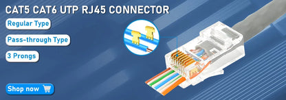 Mixed Color RJ45 Ethernet Cable Boots — Strain Relief Covers for CAT5E/CAT6 Connector Plugs