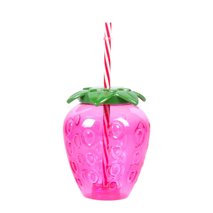 8Pcs Plastic Pineapple Cups with Straw - Fun Hawaiian Luau Party Decoration for Tropical Summer Beach Drinks