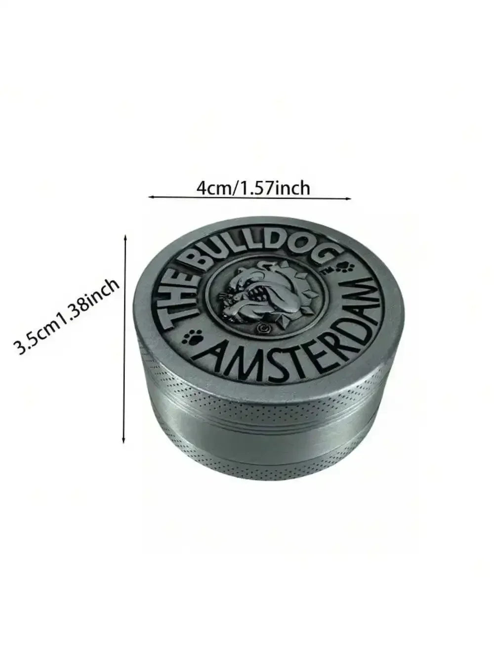 1.6/2-inch Dog Herb Grinder — 4-Layer Metal Manual Spice & Tobacco Mill for Smoking Accessories