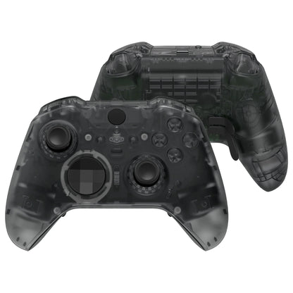 eXtremeRate Clear Full Shell Replacement Kit for Xbox Elite Series 2 Core Controller Model 1797 – Faceplate, Back Plate & Buttons