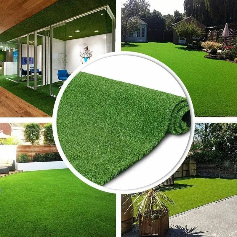 50×50/50×100cm Artificial Grass Mat - Thick Square Lawn Carpet for DIY Model Scenes & Railway Layouts