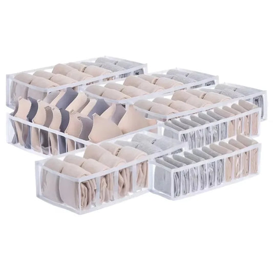 Foldable Closet Organizer for Underwear & Socks — Home Cabinet Divider and Clothes Storage Drawer Box