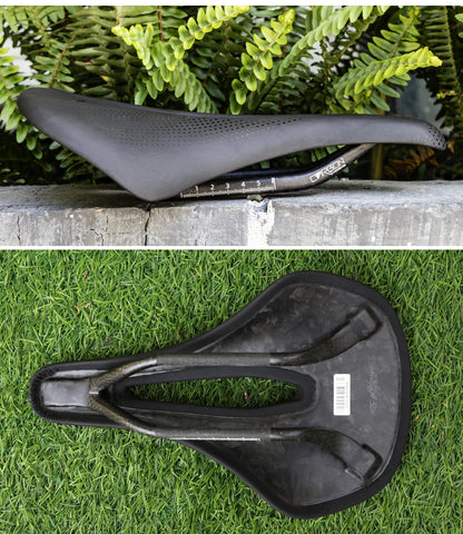 RYET 3D Printed Carbon Bike Saddle — 140/143mm Lightweight Road & MTB Cycling Seat with EVA Cushion