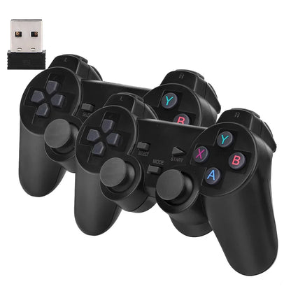 GD10 Plus 4K Game Stick Console – 256G, 58,000 Games, Dual 2.4G Wireless Controllers for N64/PSP/PS1/GBA