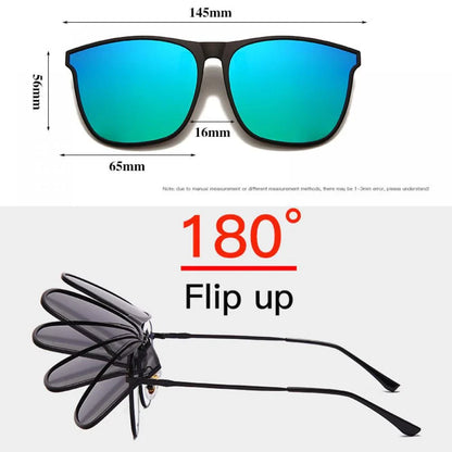 Polarized Clip-On Myopia Glasses – Night Vision Driving Goggles UV Resistant Outdoor Sunglasses
