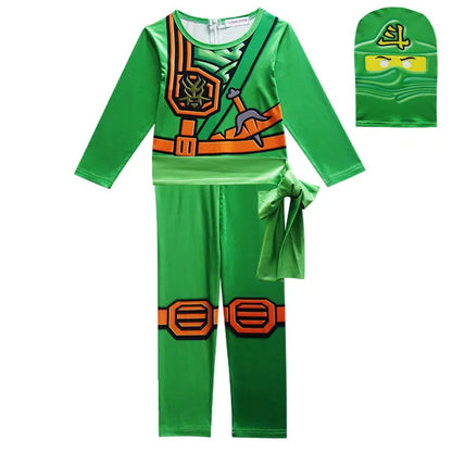 NINJA Cosplay Costume – Boys & Girls Jumpsuit Set for Halloween, Christmas, and Party Wear
