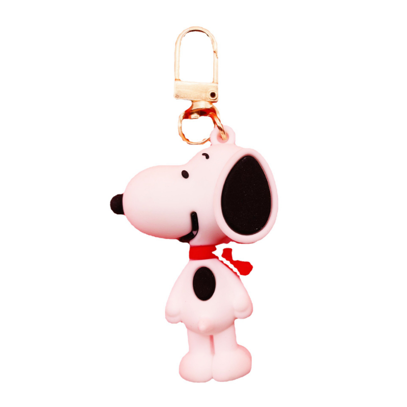 Snoopy Silicone Keychain – Cute Doll Key Charm for Car, Backpack & Gifts
