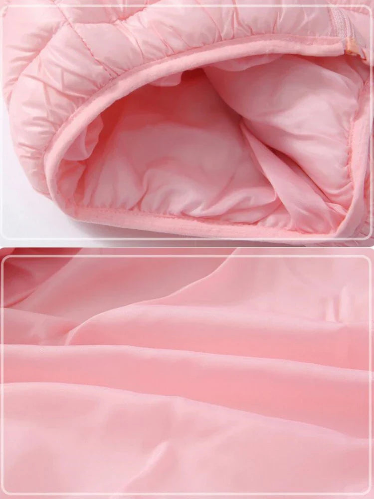 Baby Lightweight Hooded Down Jacket – Warm Zipper Coat for Boys & Girls (0-5 Years), Winter Outerwear Gift