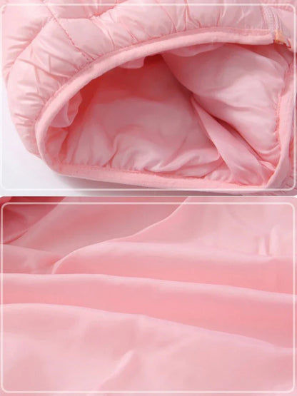 Baby Lightweight Hooded Down Jacket – Warm Zipper Coat for Boys & Girls (0-5 Years), Winter Outerwear Gift