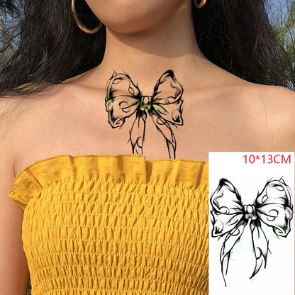 Waterproof Temporary Rose Flower Tattoo Stickers – Fake Flash Body Art for Men & Women Hands and Body