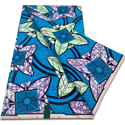 African Real Wax Print Fabric - 100% Cotton Ankara Sewing Material Wholesale Quality