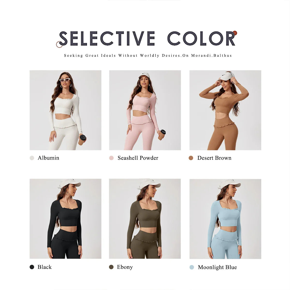 Women’s Summer Gym Yoga Set – Quick-Dry Long Sleeve Two-Piece Sportswear Outfit for Outdoor Fitness & Training
