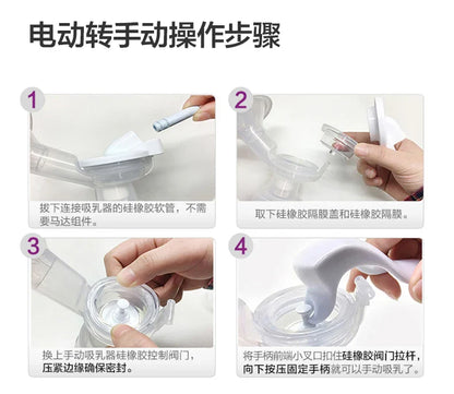 PHILIPS AVENT Unilateral Automatic Breast Pump – Portable Intelligent Massage with Petal Pad, Imitates Baby Suck for Lactation