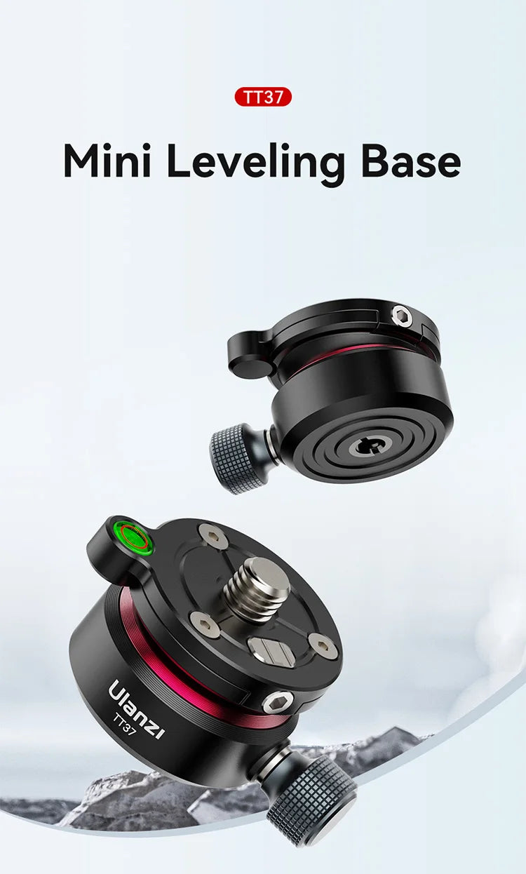 Ulanzi U-190 Panoramic Tripod Head – Hydraulic Fluid Video Damping Head for DSLR, Monopod & Mobile Camera Stand