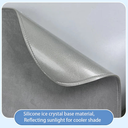 Electrostatic Sunshade for Tesla Model 3 & Y – Ice Cloth Sunroof Front & Rear Glass Skylight Interior Cooling Shade