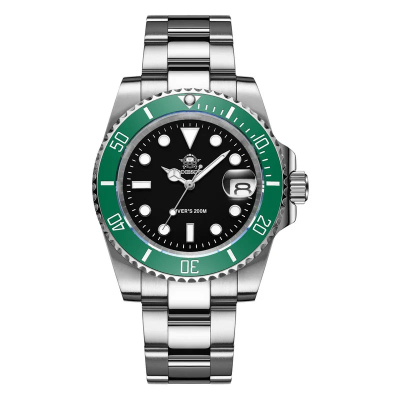 ADDIESDIVE Men's Stainless Steel Quartz Watch — Waterproof Business & Outdoor Sports Timepiece