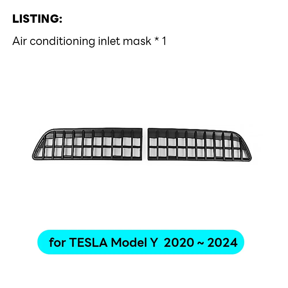 Tesla Model Y 2020-2024 Lower Bumper Anti-Insect Net – Dustproof Front Vent Grille Cover