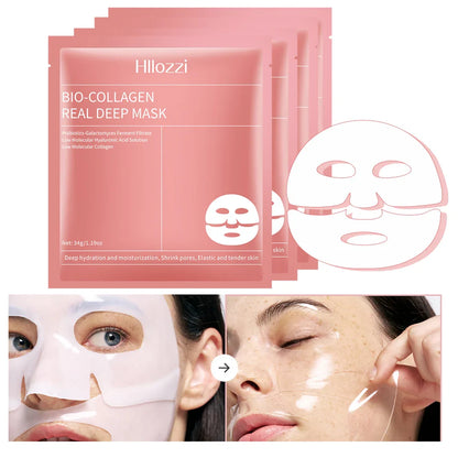 4PCS Collagen Sleeping Masks – Hydrating, Moisturizing & Whitening for Smooth, Translucent Skin