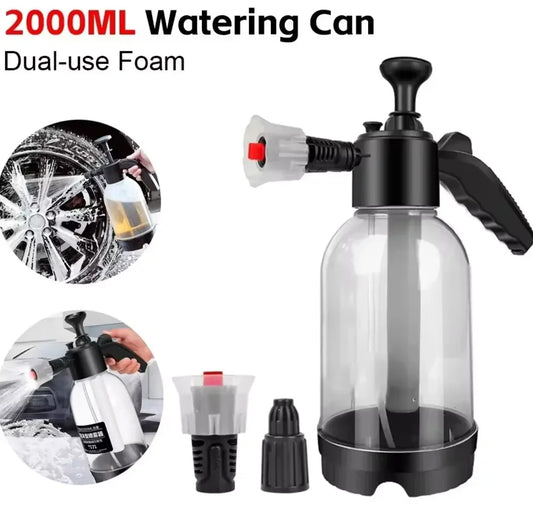 2L Handheld Foam Sprayer – Car Wash Air Pressure Watering Can, Plastic Disinfection & Cleaning Tool